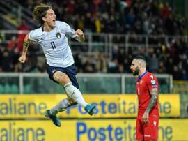 Mancini backs Zaniolo to become key for Italy. AFP