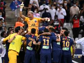 El PSG ganó la Copa de la Liga. AFP