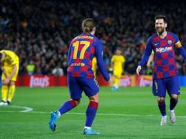 Font habló sobre el papel que tendrá Messi en el Barça si es elegido presidente. AFP