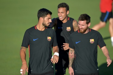 Suárez tocó todos los palos del Barça. AFP
