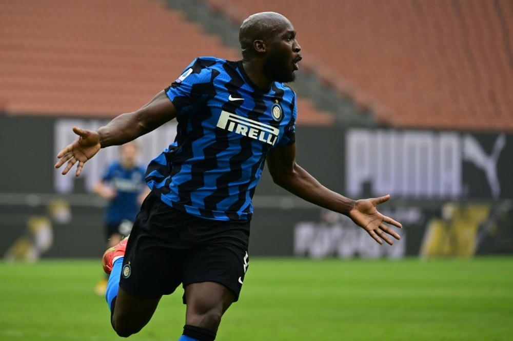 Romelu Lukaku, artilheiro velocista da Inter de Milão. AFP