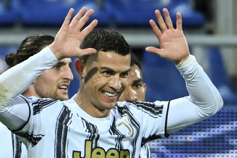 Cristiano Ronaldo, o goleador do Campeonato Italiano. AFP