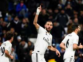 Benzema es especialista en marcar el primer gol. AFP