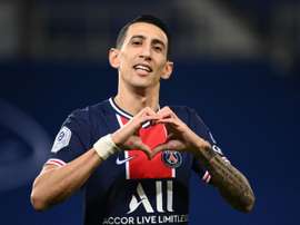 Di María quiere dos años más con el PSG. AFP