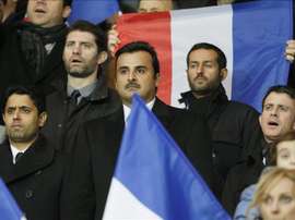 El jeque del PSG, en París. EFE