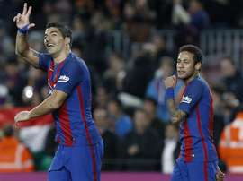 Suárez bendice el regreso de Neymar. EFE