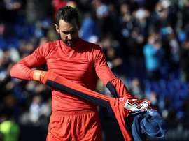 Diego López, una seria amenaza para N'Kono, EFE
