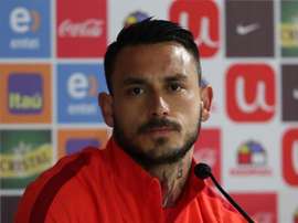 Pinilla explotó contra el VAR. EFE