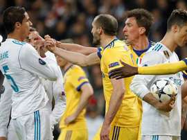 Chiellini, contra Sergio Ramos y el Real Madrid. EFE