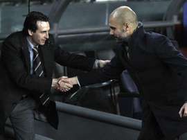 Unai Emery alabó a Pep Guardiola. EFE