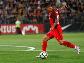 Arana mostró su amor por el Sevilla. EFE