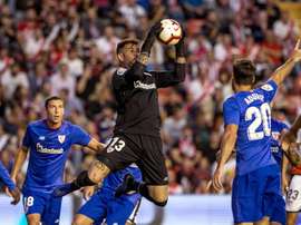 Iago Herrerín analizó la derrota sufrida en Getafe. EFE/Archivo