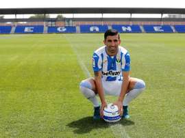 Michael Santos está jugando en el Leganés cedido por el Málaga. EFE/Archivo