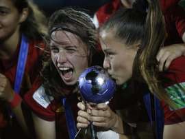 España consiguió su primer título mundial femenino. EFE