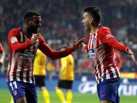 El Atlético busca seguir enganchado al liderato. EFE