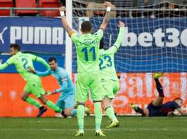 4-4 acabó el partido en Ipurua. EFE
