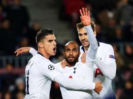 Lucas Moura marcó el gol del empate del Tottenham. EFE