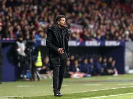Simeone declaró amor eterno al Atlético de Madrid. EFE
