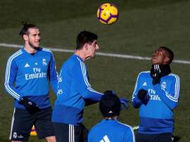 Courtois pasó revista tras la victoria. EFE