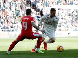 El futbolista se mostró satisfecho del gran partido de su equipo. EFE