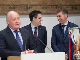 Joan Soteras (i) es el nuevo vicepresidente de la RFEF. EFE/Archivo