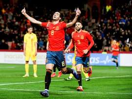 Mikel Merino también ve a Borja Mayoral en Anoeta el próximo año. EFE