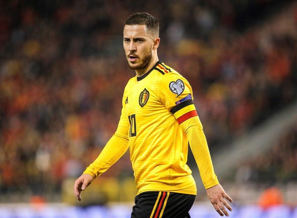 Hazard habló de su tobillo. EFE