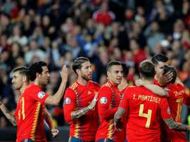 Rodrigo jugó ante Suiza y eso, creen en el Valencia, agravó su dolencia en el aductor. EFE