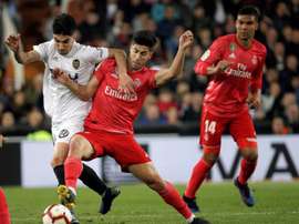 Marco Asensio and his teammates struggled to get a foothold on the game. EFE