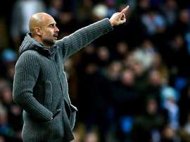 Guardiola estuvo irascible en rueda de prensa. EFE