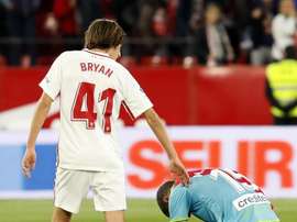 Bryan Gil se convirtió en el traspaso más caro del Sevilla. EFE