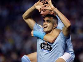Maxi Gómez y Aspas, tras la estela de la pareja más letal. EFE