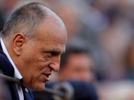 Tebas habló sobre la Supercopa de España, entre otras muchas cosas. EFE