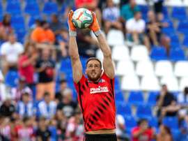 Oblak se encontró con Griezmann en un acto promocional. EFE /Rodrigo Jiménez
