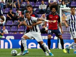 El Valladolid se adelantó, pero Osasuna logró empatar. EFE