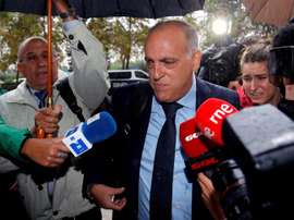 Javier Tebas fue acusado por el abogado del Zaragoza. EFE