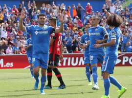 El Getafe logra su primera victoria en Primera. EFE
