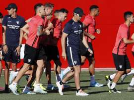 Lopetegui reanudó el trabajo sin los internacionales. EFE