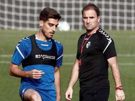 Osasuna se entrenó con la mente puesta en el próximo partido liguero. EFE