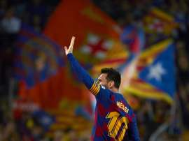 El Barça alegará por la tarjeta de Leo Messi. EFE