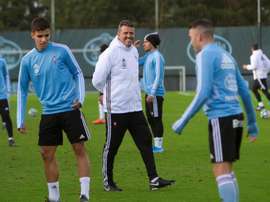 El Celta de Óscar sienta la base. EFE / Salvador Sas