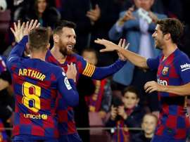 Otro partidazo de Messi, suficiente para el líder. EFE