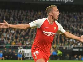 De Jong no entiende por qué le anularon el gol. EFE