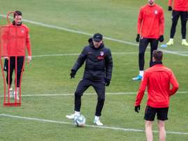El Cholo parece tener clara la alineación titular que sacará ante el Villarreal. EFE