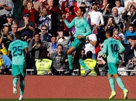 Varane, el decimoquinto goleador diferente este año. EFE
