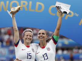 Alex Morgan salió en defensa de la Selección Femenina. EFE/EPA