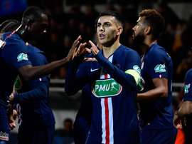 Paredes y Sarabia hicieron los goles del PSG. EFE/EPA/CAROLINE BLUMBERG