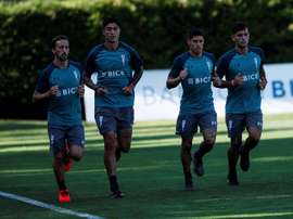 Kuscevic, tercero por la izquierda, estuvo en la cantera del Real Madrid. EFE