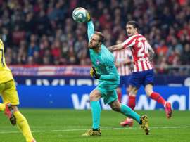 Oblak sufre un cuadro gripal y no será de la partida ante el Espanyol. EFE