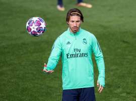Ramos se sumó al reto. EFE